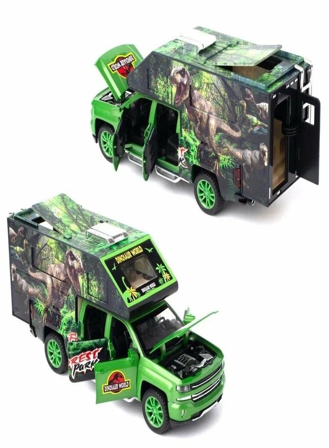 VARIYA ENTERPRISE® 1:32 Dinosuar Truck Toy Car Metal Pull Back Diecast Car with Openable Door and Sound Light, Gifts Toys for Kids【 Multicolor 】 - Image 5